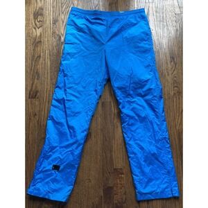 VTG Frank Shorter Sports Track Pants Mens Medium Goretex Blue Running Ankle Zip